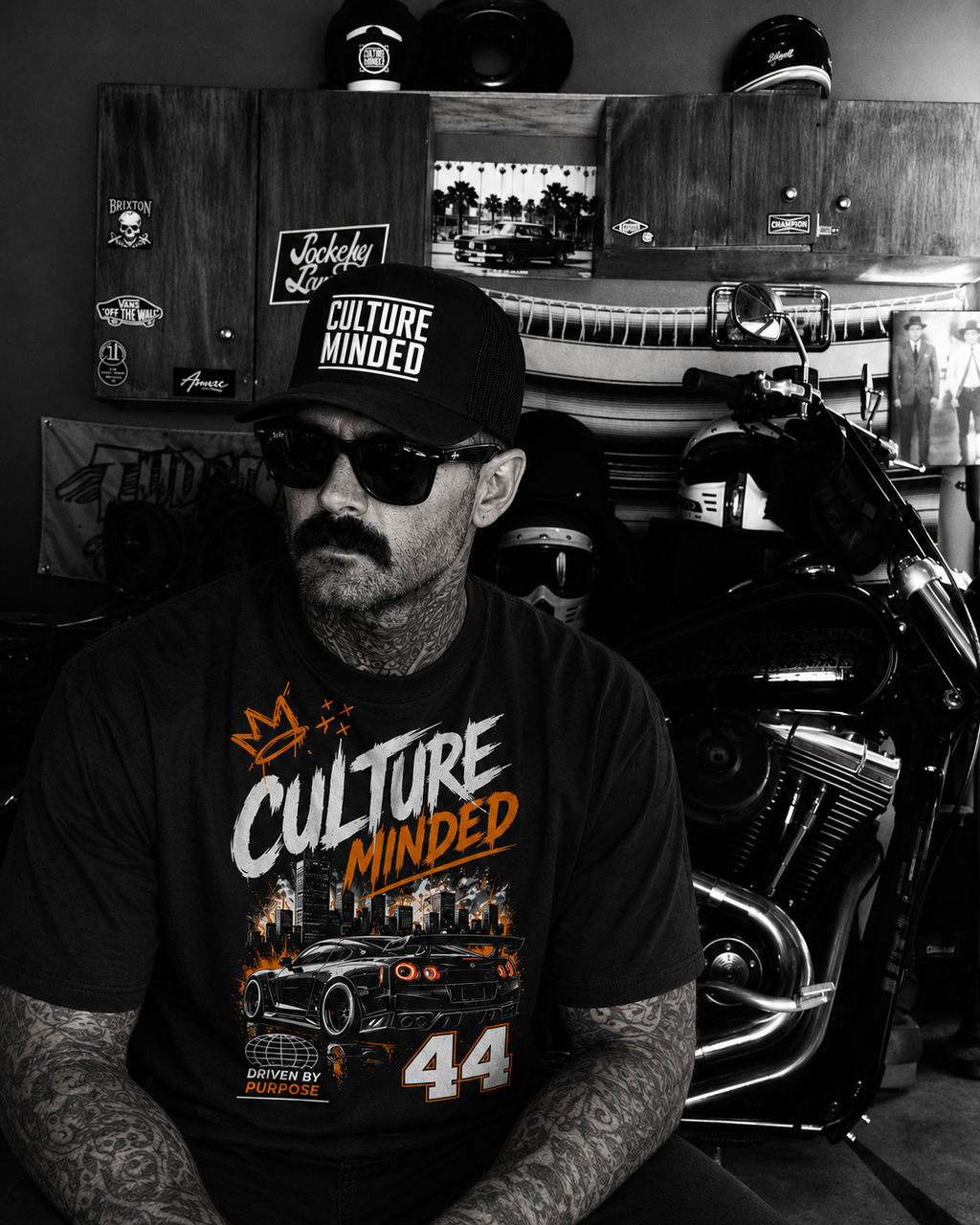 Culture Minded “Driven by Purpose” Racing Oversized Tee