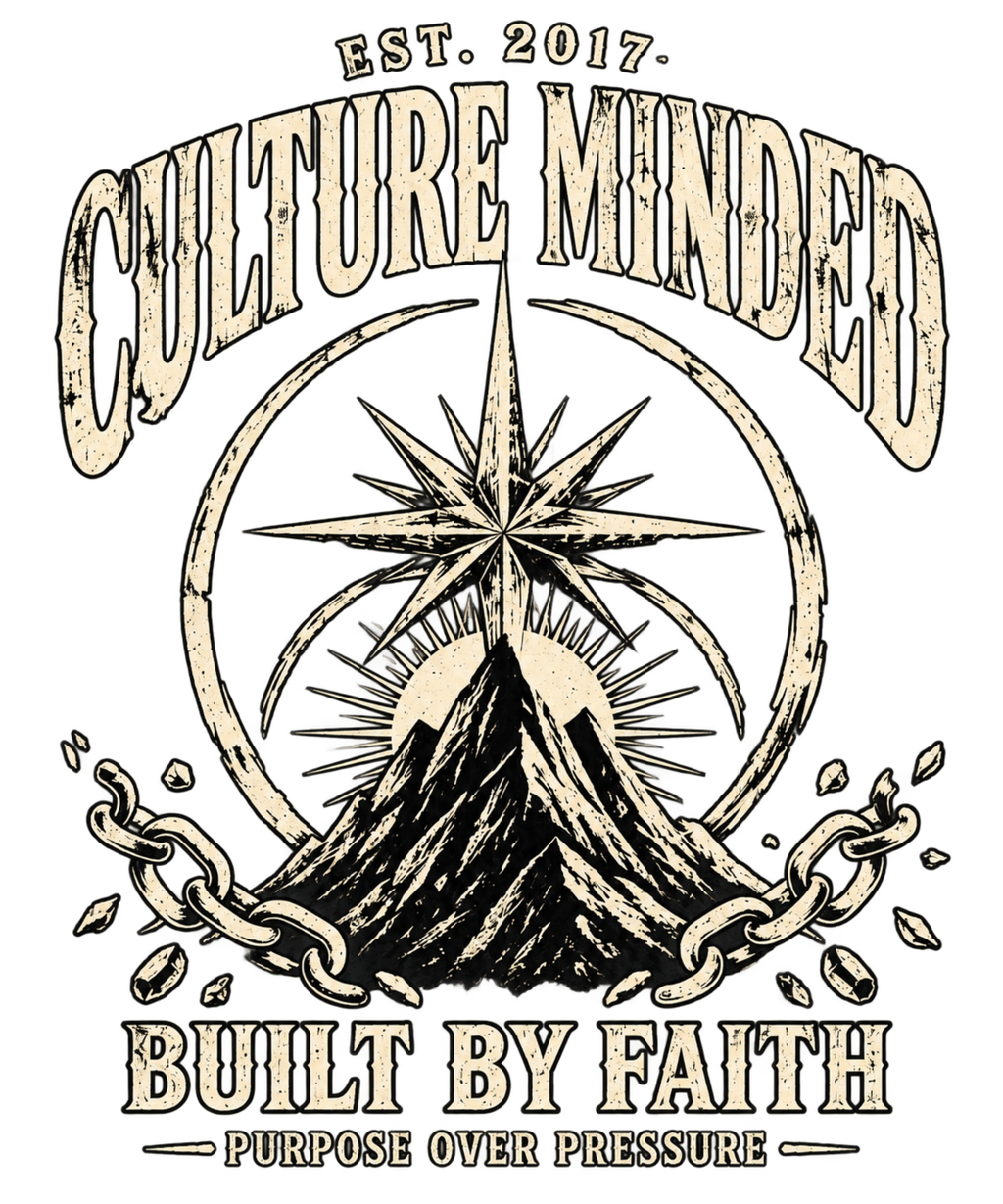 Culture Minded "Built by Faith" Oversized Tee