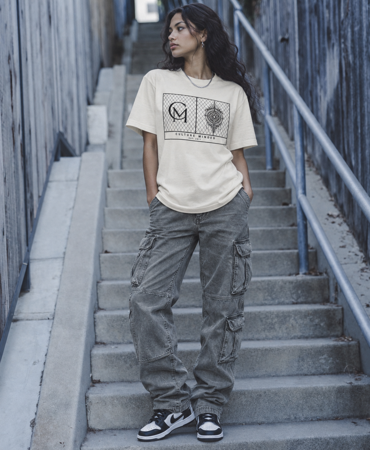 Culture Minded "Compass" Oversized Tee