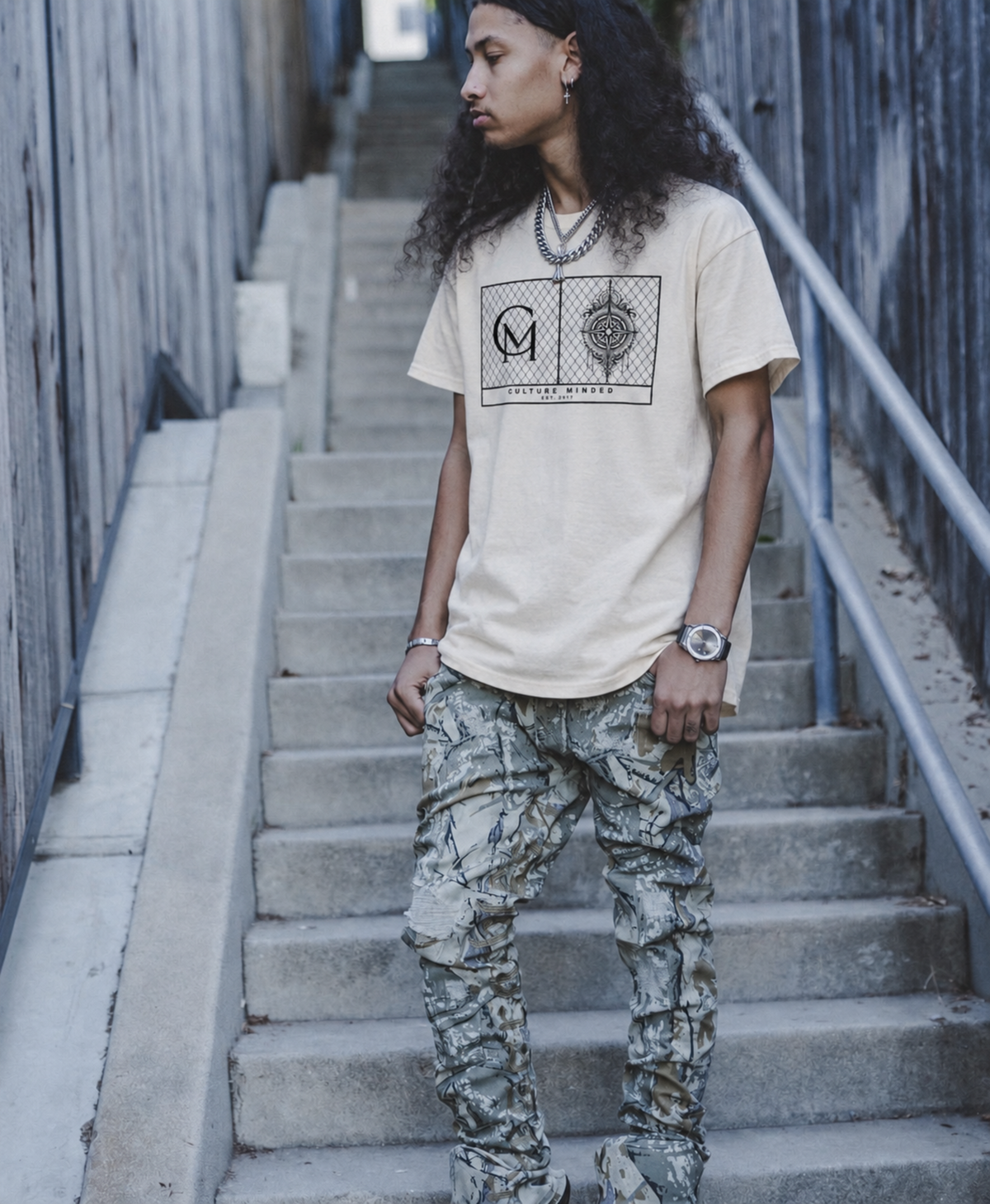 Culture Minded "Compass" Oversized Tee